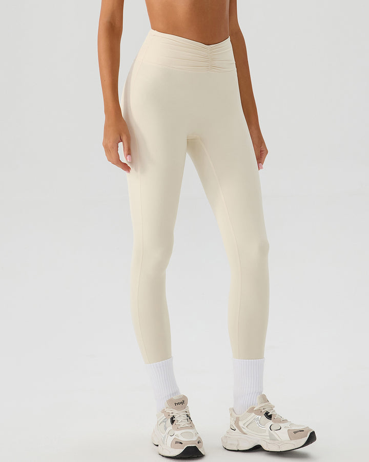 Riven Seamless Leggings - Vanilla