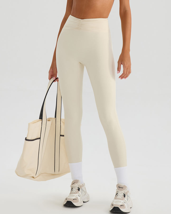 Riven Seamless Leggings - Vanilla