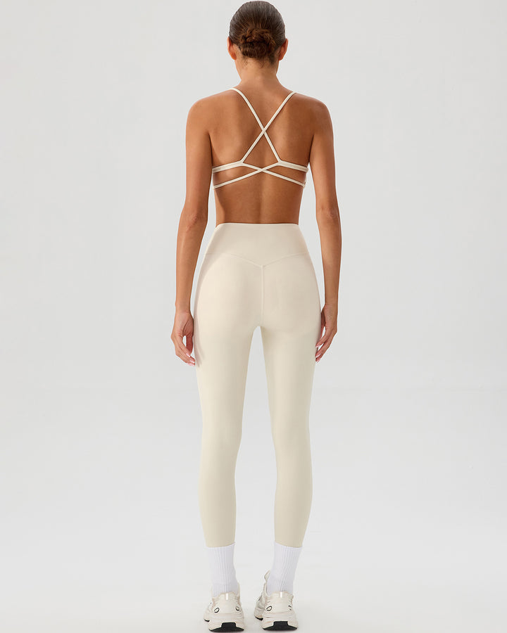Riven Seamless Leggings - Vanilla