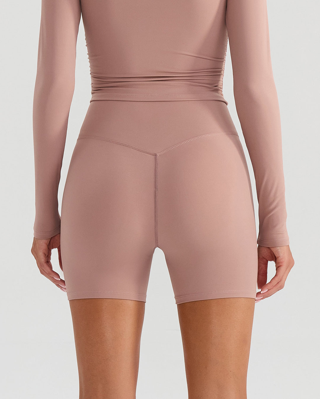 Riven Seamless Shorts - Dusty Rose