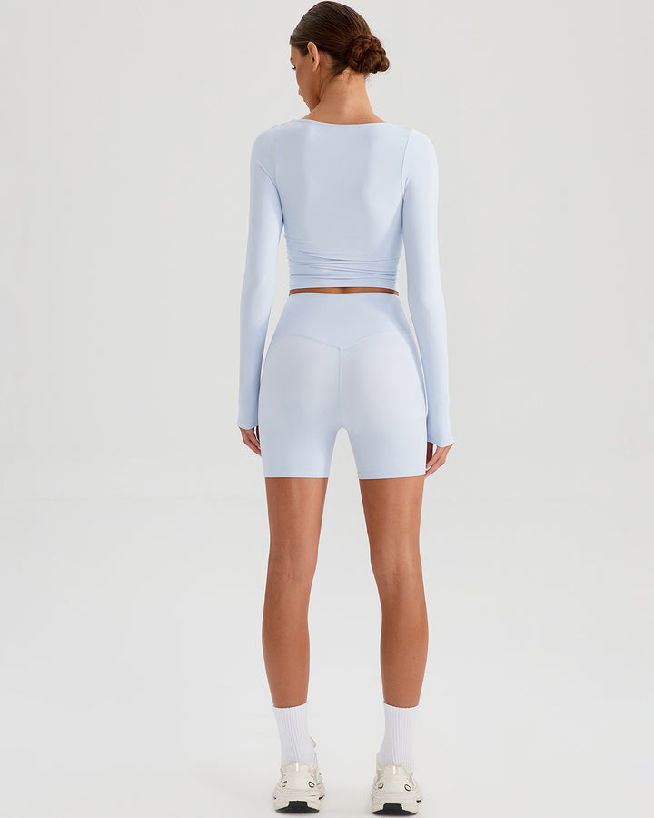 Riven Seamless Shorts - Powder Blue