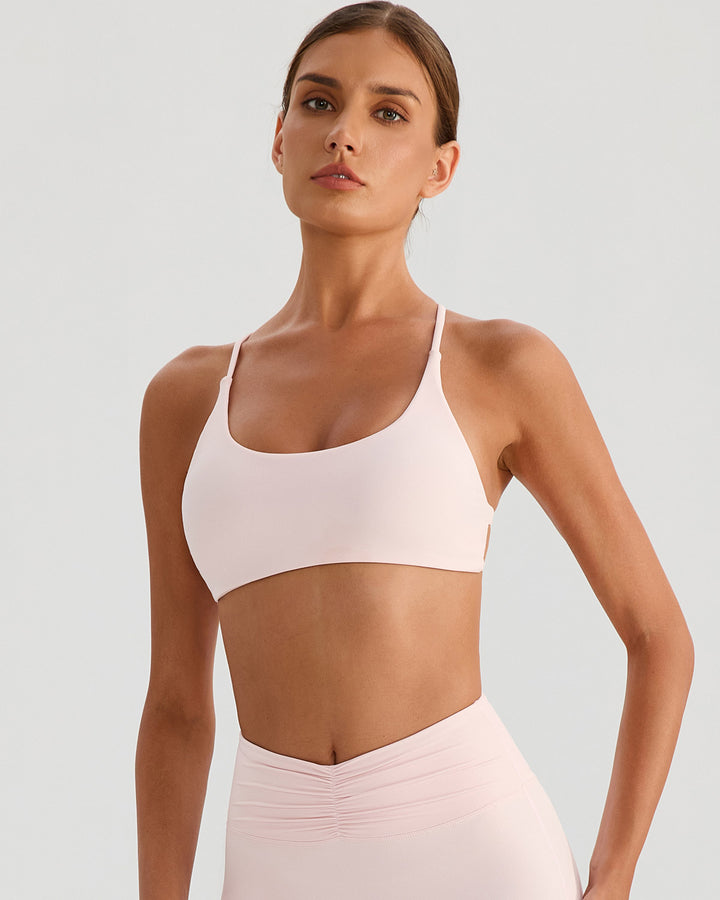 Riven Sports Bra - Ballet Pink