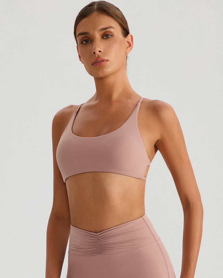 Riven Sports Bra - Dusty Rose