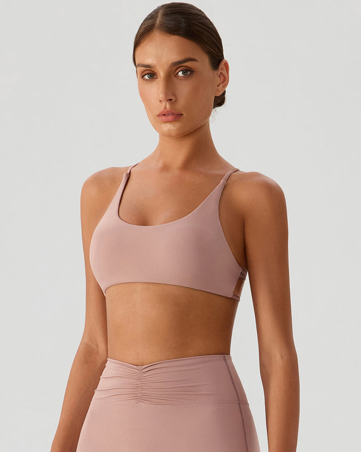Riven Sports Bra - Dusty Rose