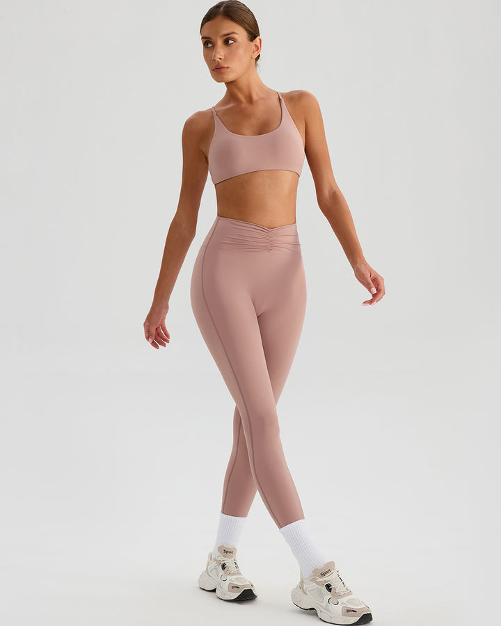 Riven Sports Bra - Dusty Rose