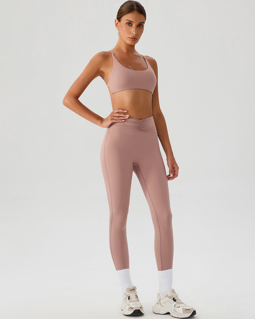 Riven Sports Bra - Dusty Rose