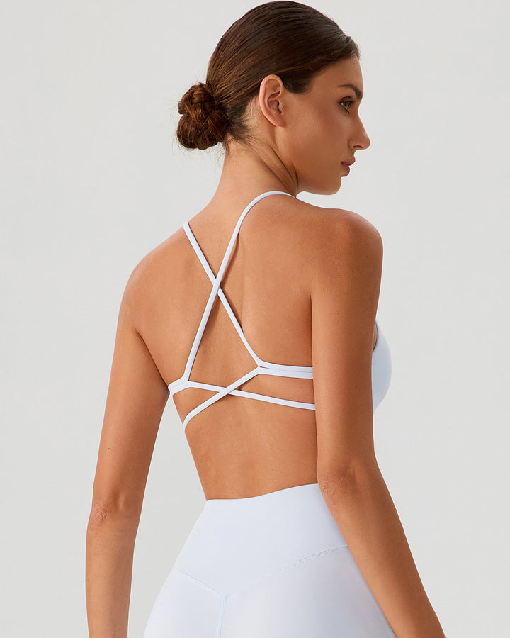 Riven Sports Bra - Powder Blue