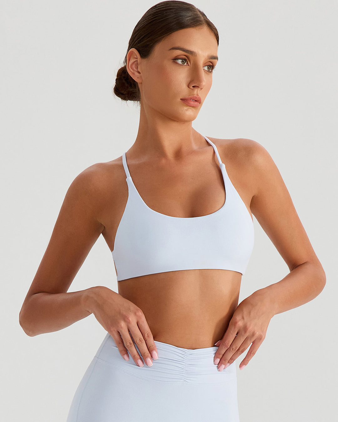 Riven Sports Bra - Powder Blue