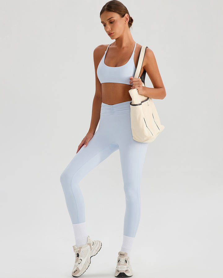 Riven Sports Bra - Powder Blue