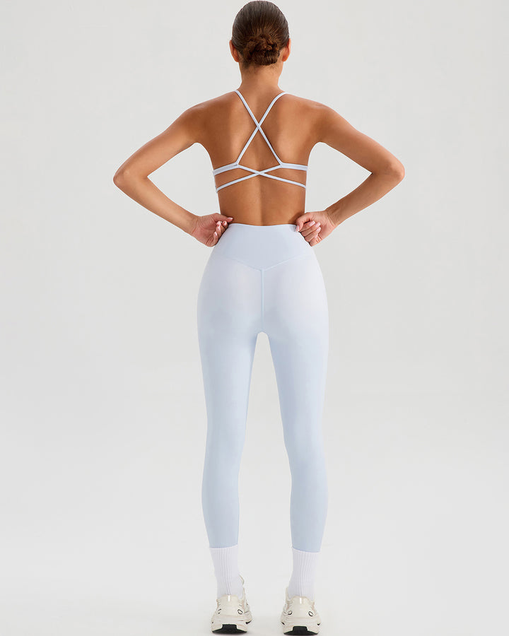 Riven Sports Bra - Powder Blue