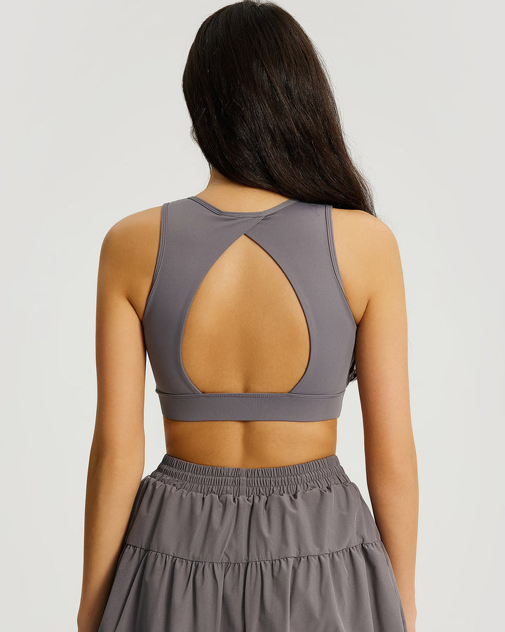 Riyana Sports Bra - Grey