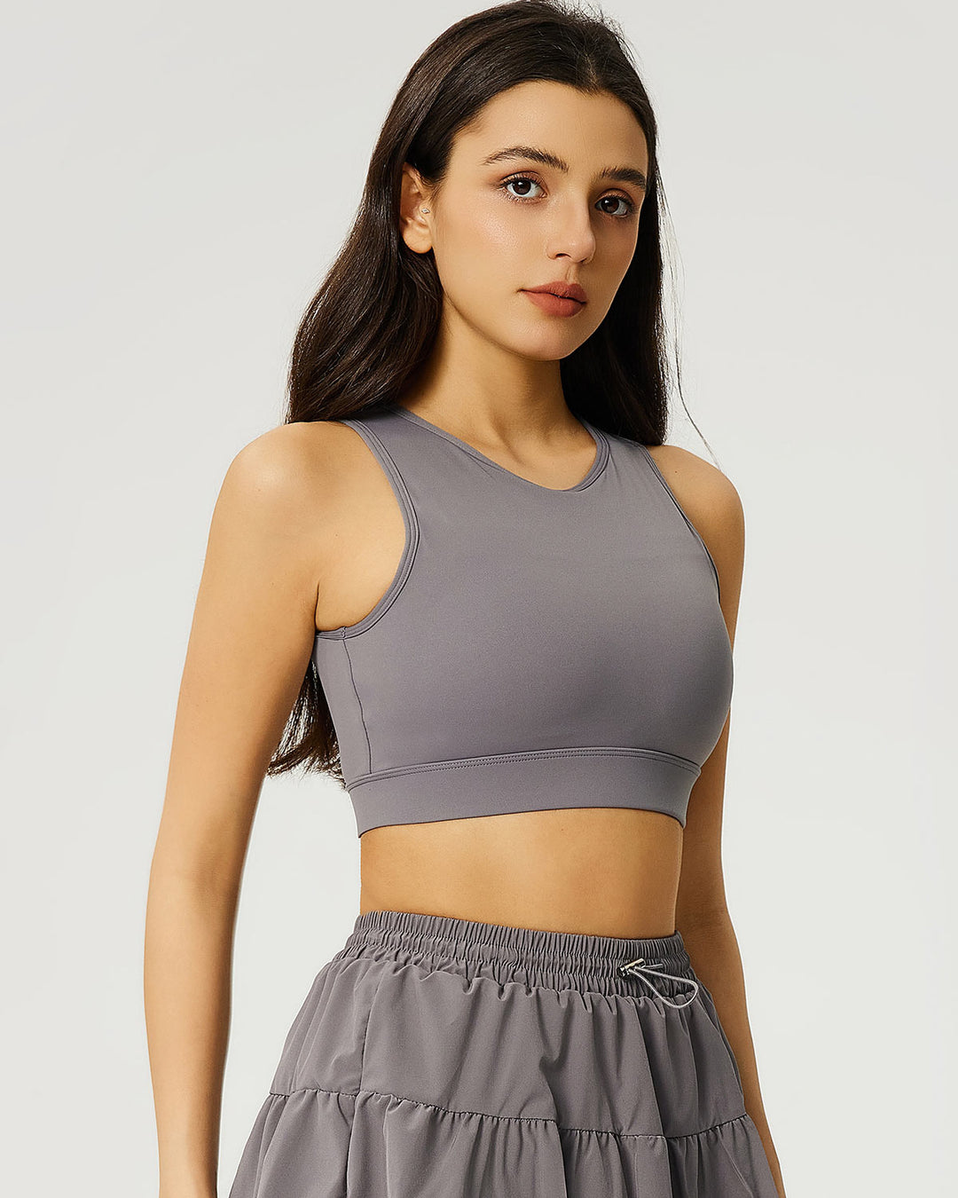 Riyana Sports Bra - Grey