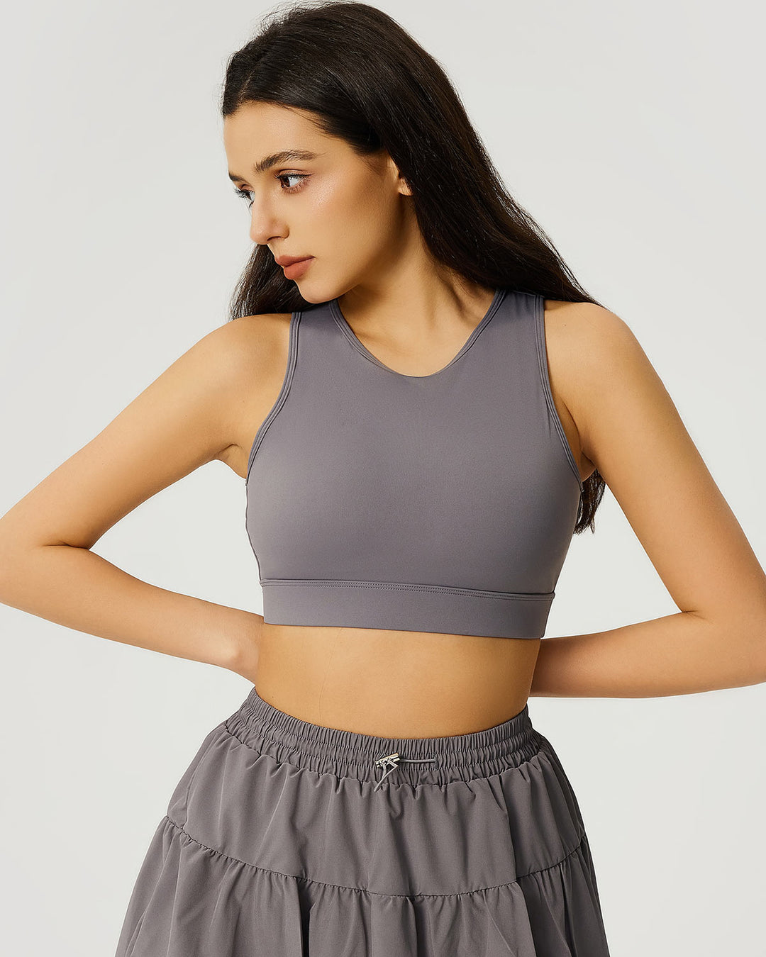 Riyana Sports Bra - Grey