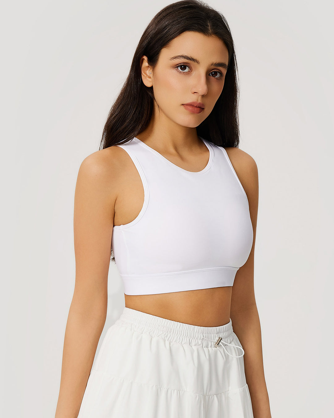 Riyana Sports Bra - White
