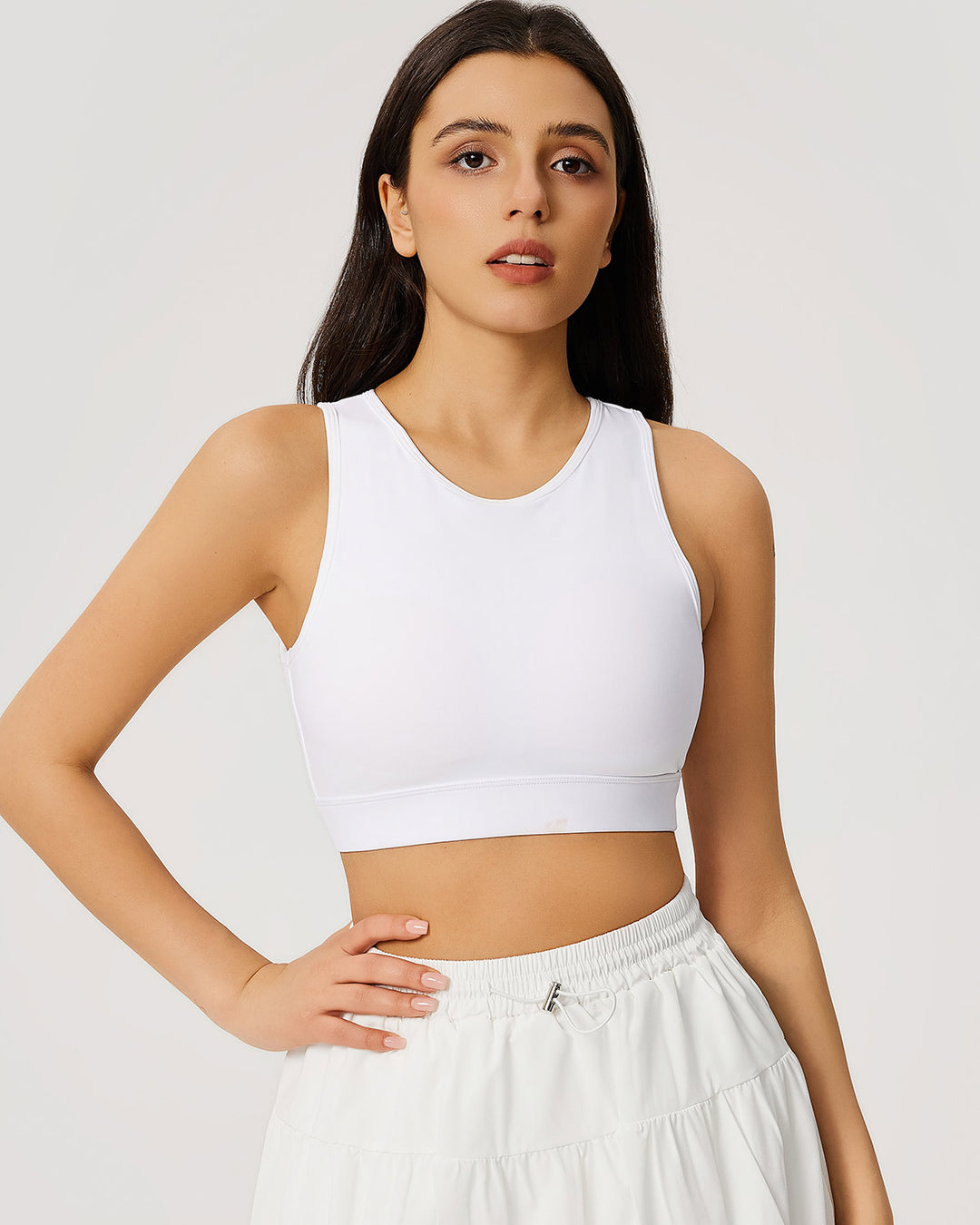 Riyana Sports Bra - White