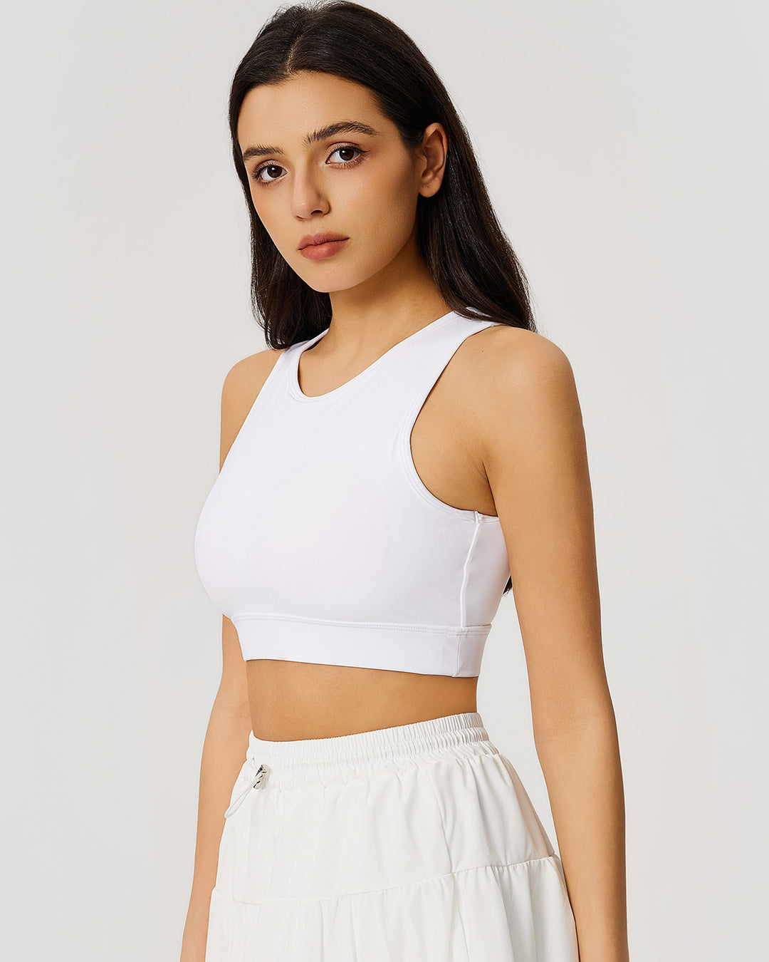 Riyana Sports Bra - White