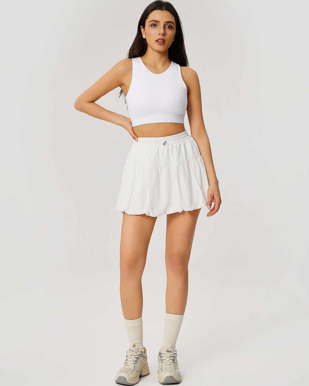 Riyana Sports Bra - White