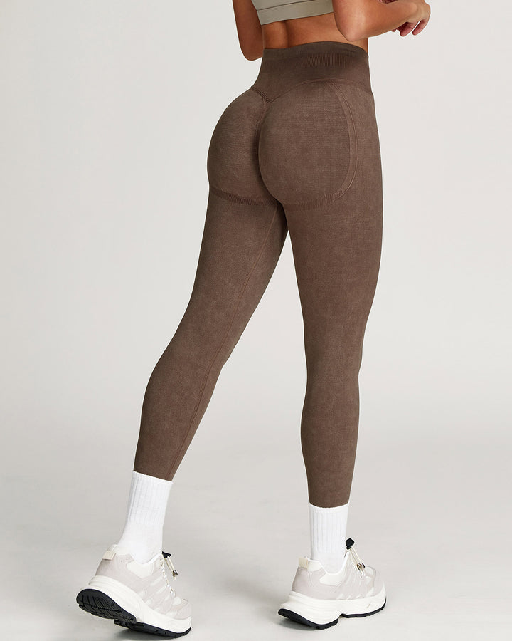 Roselyn Seamless Leggings - Brown