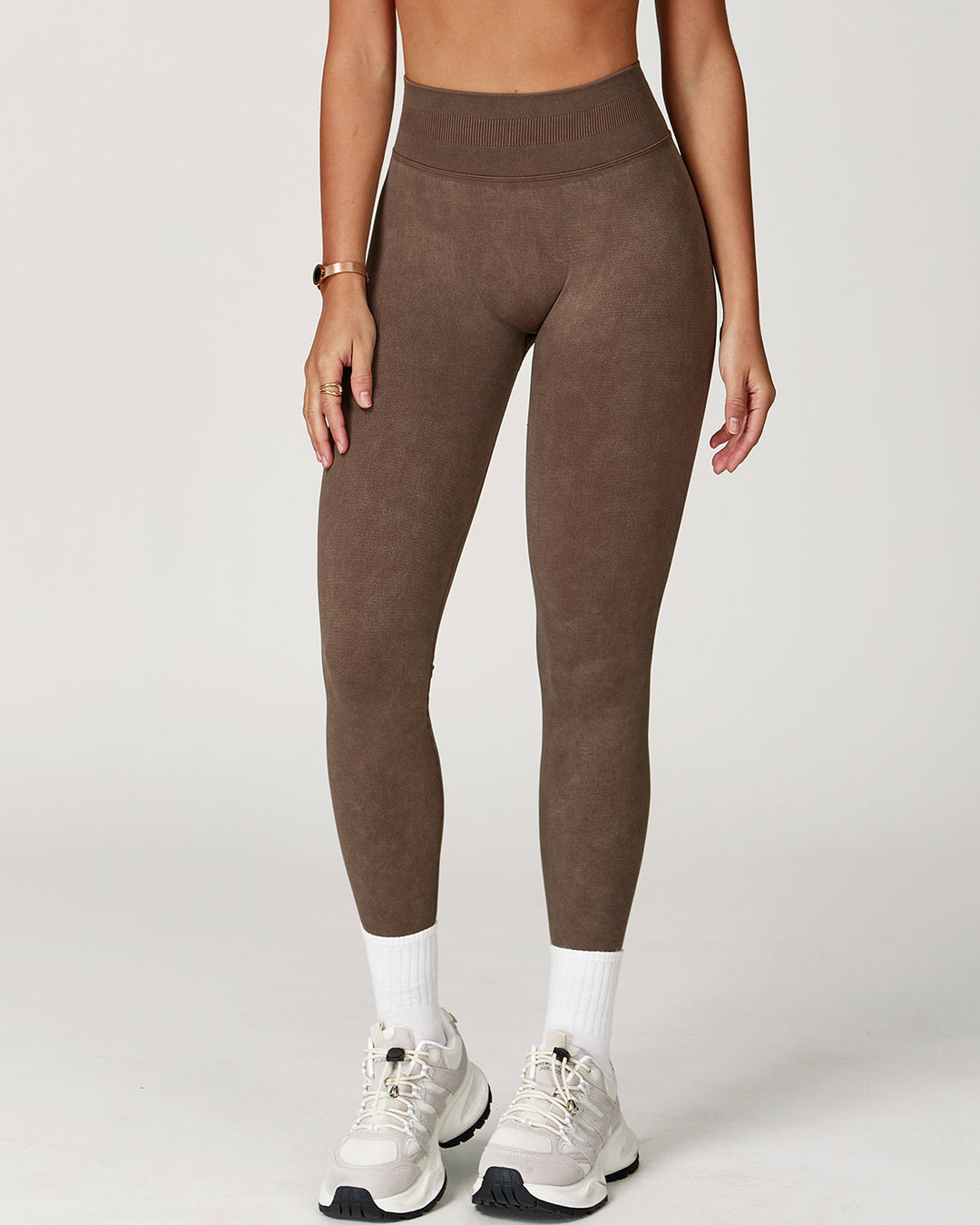 Roselyn Seamless Leggings - Brown