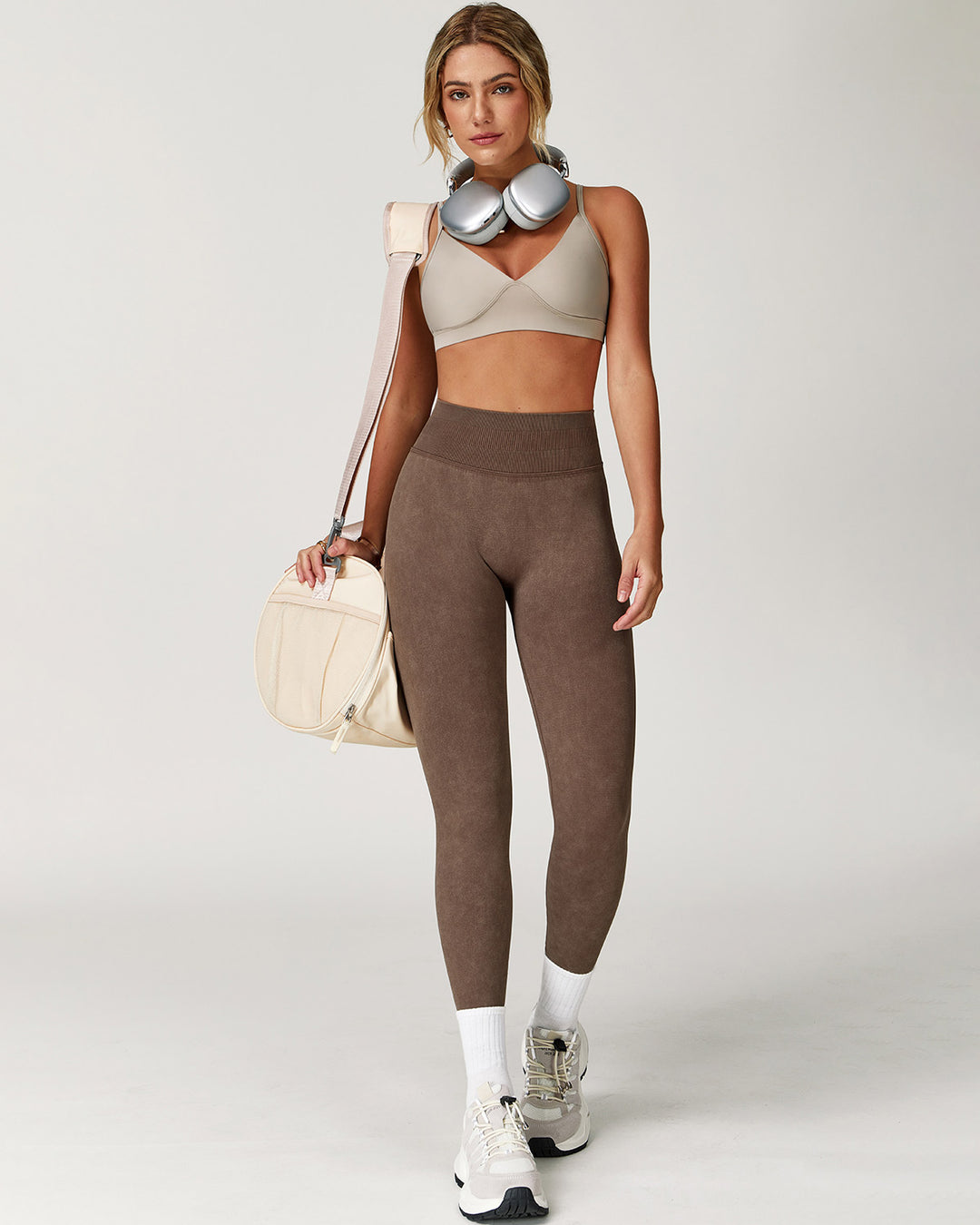 Roselyn Seamless Leggings - Brown