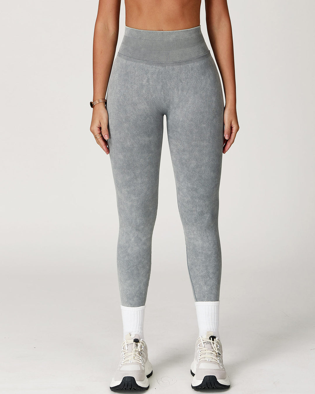 Roselyn Seamless Leggings - Light Grey