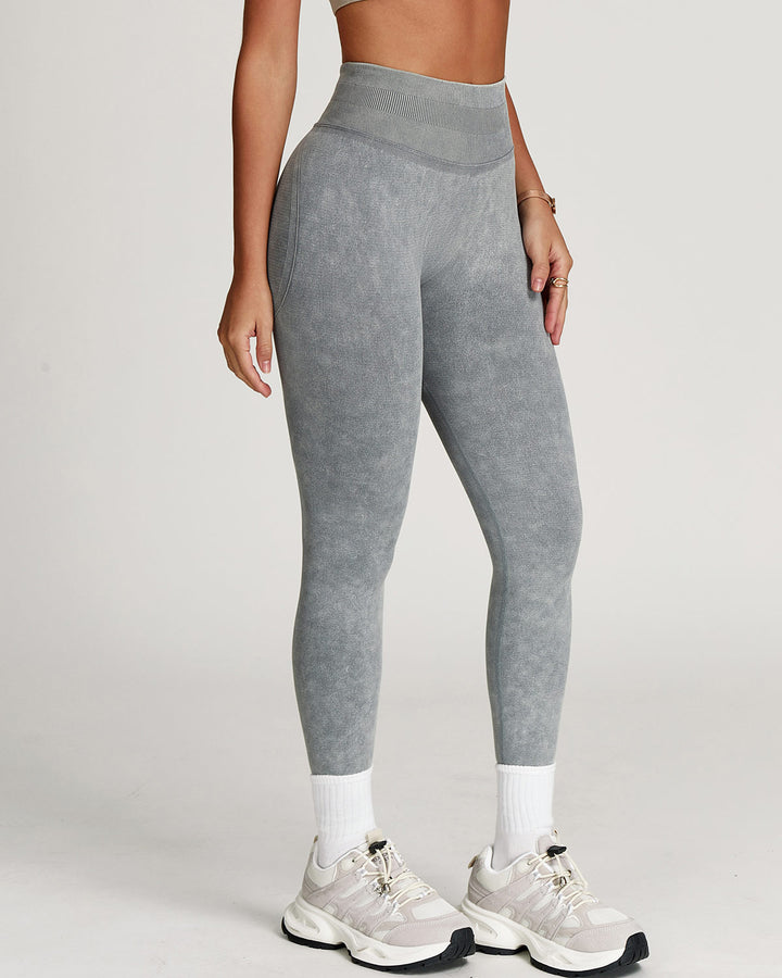 Roselyn Seamless Leggings - Light Grey