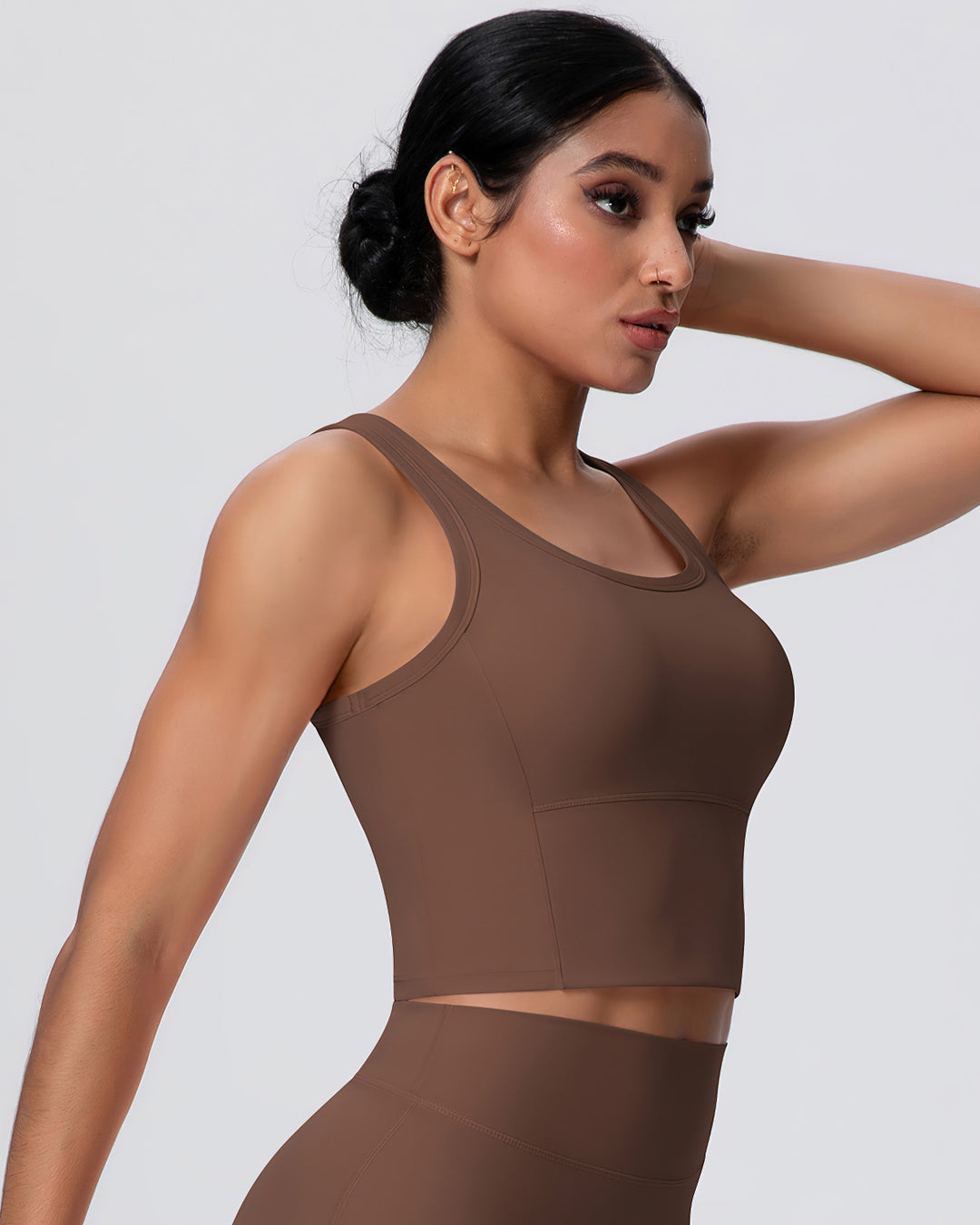 Rowan Crop Top - Brown