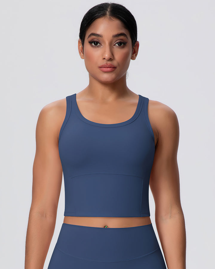 Rowan Crop Top - Navy