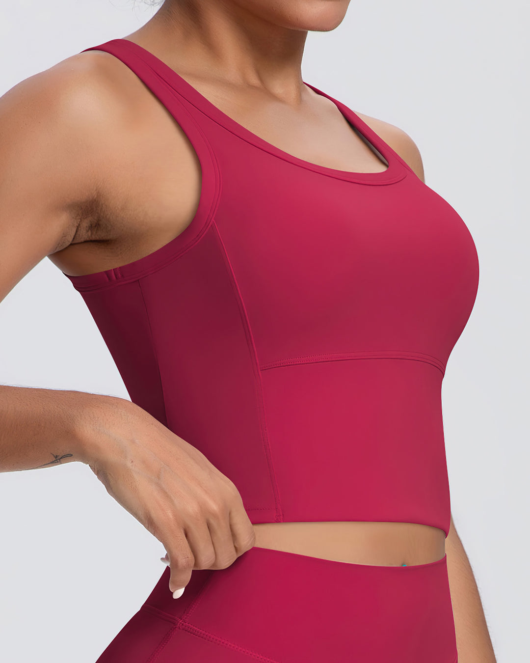 Rowan Crop Top - Red