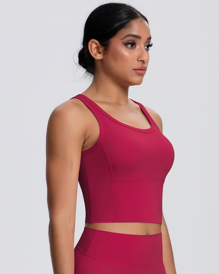 Rowan Crop Top - Red
