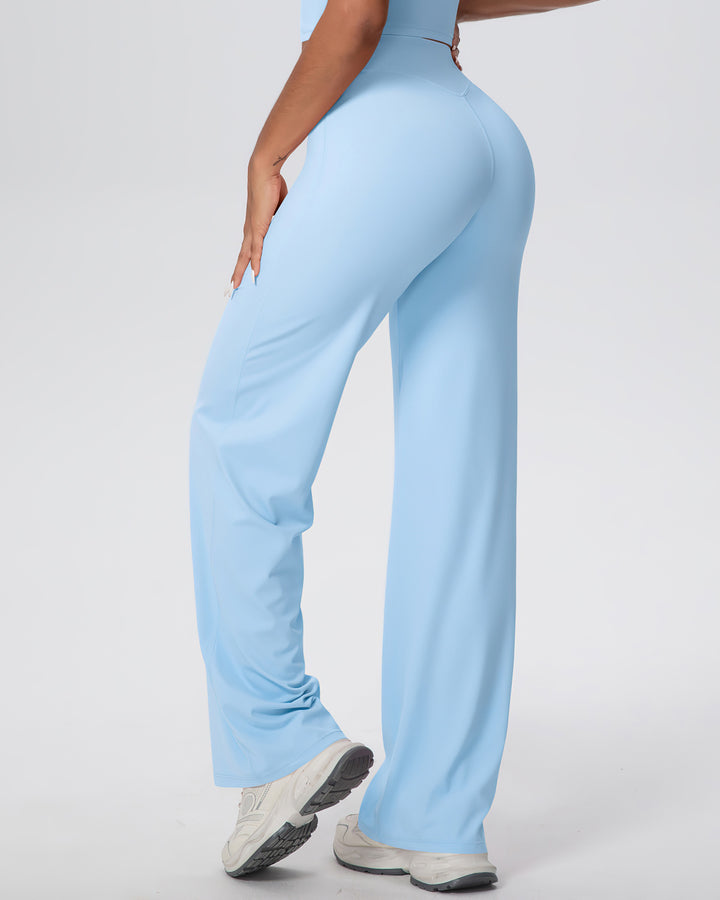 Rowan Flare Leggings - Sky Blue