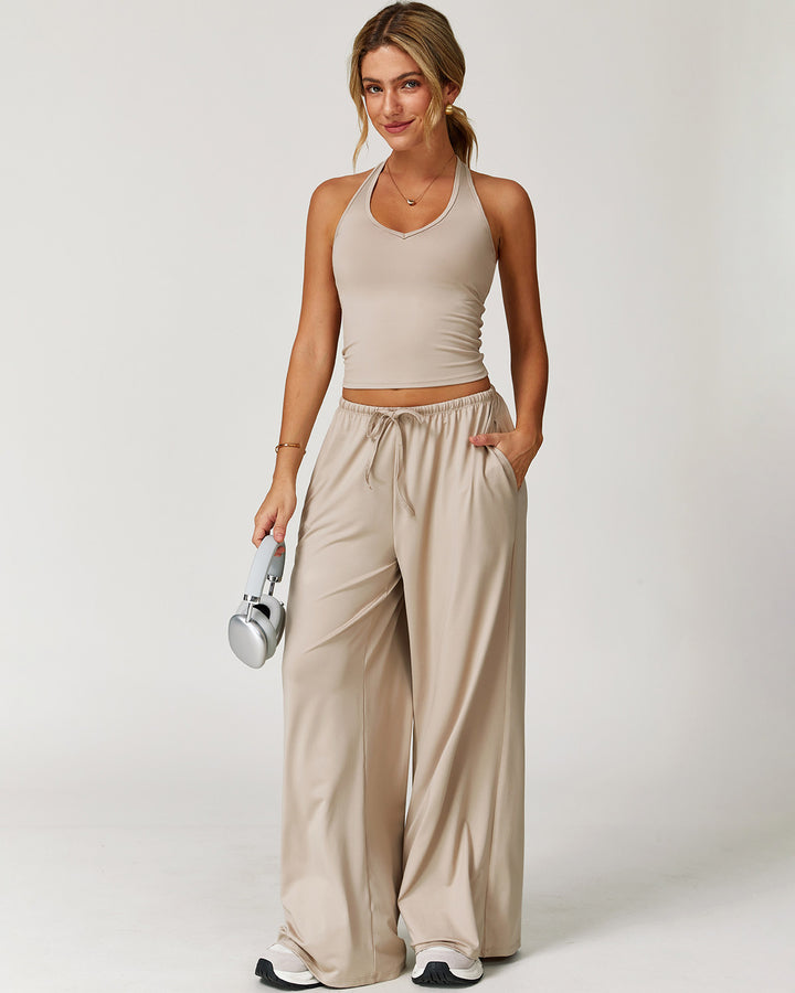 Rowena Crop Top - Beige