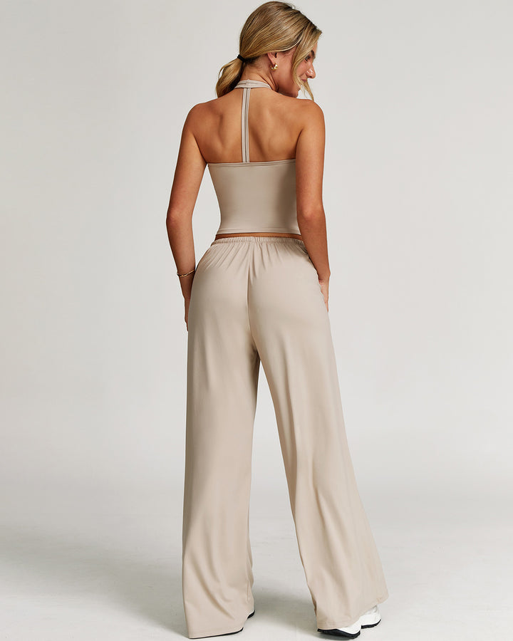 Rowena Crop Top - Beige