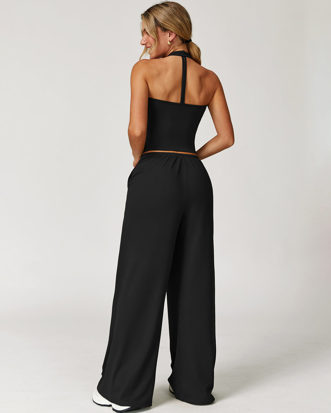 Rowena Crop Top - Black