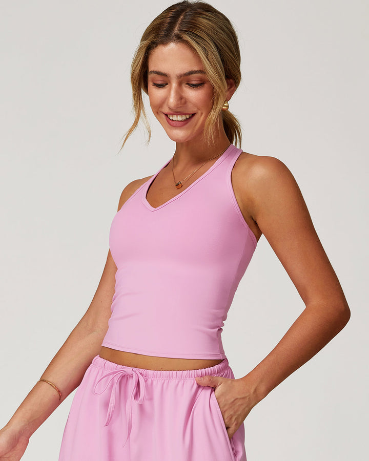 Rowena Crop Top - Pink