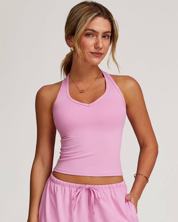 Rowena Crop Top - Pink