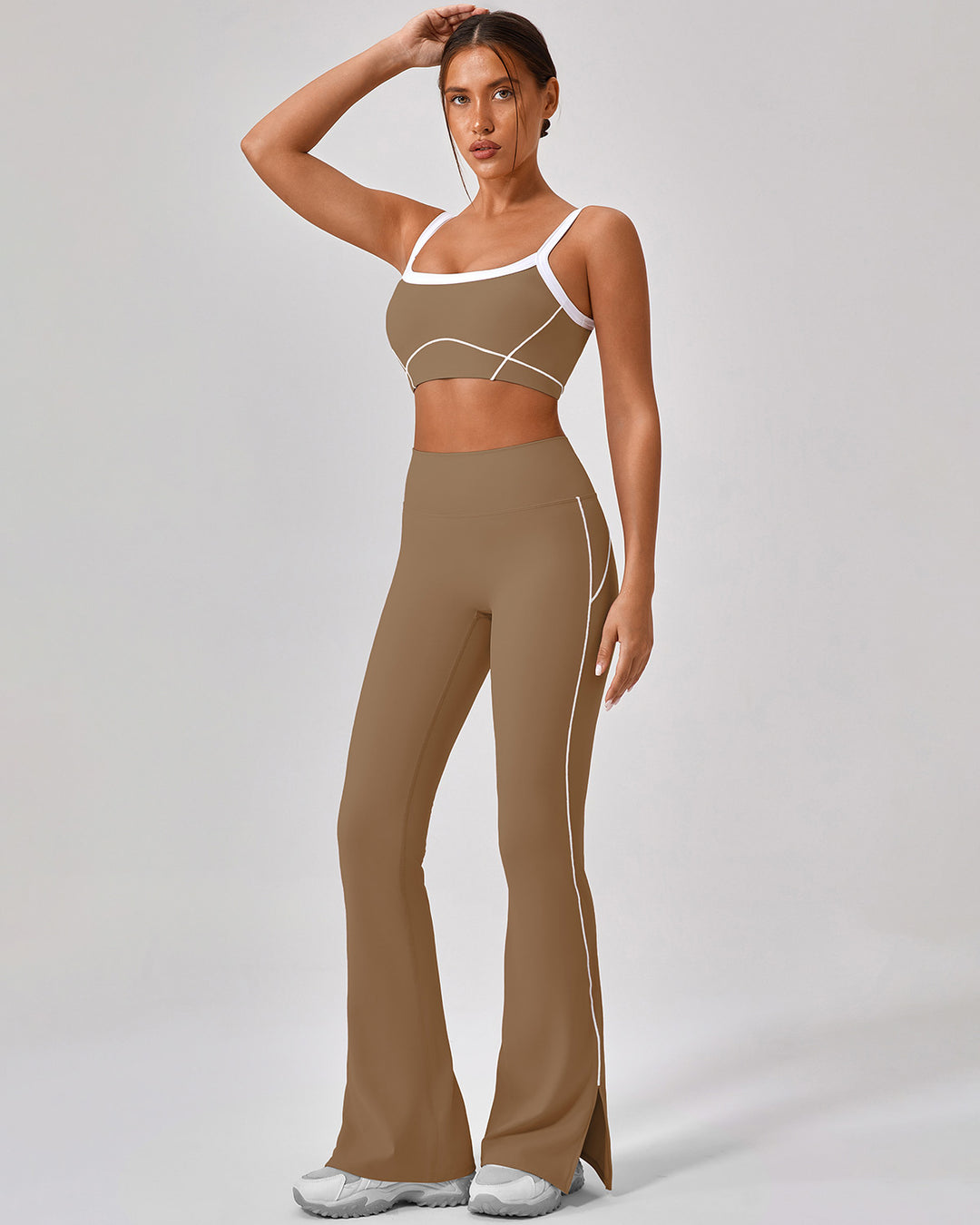 Ruby Flare Leggings - Brown