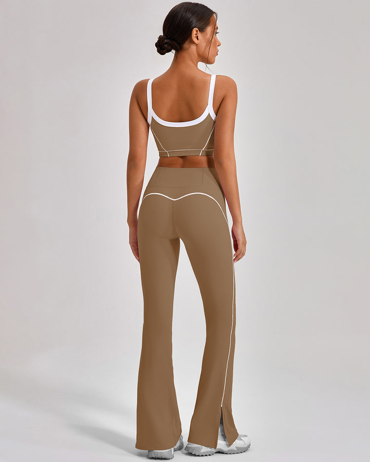 Ruby Flare Leggings - Brown