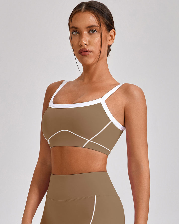 Ruby Sports Bra - Brown