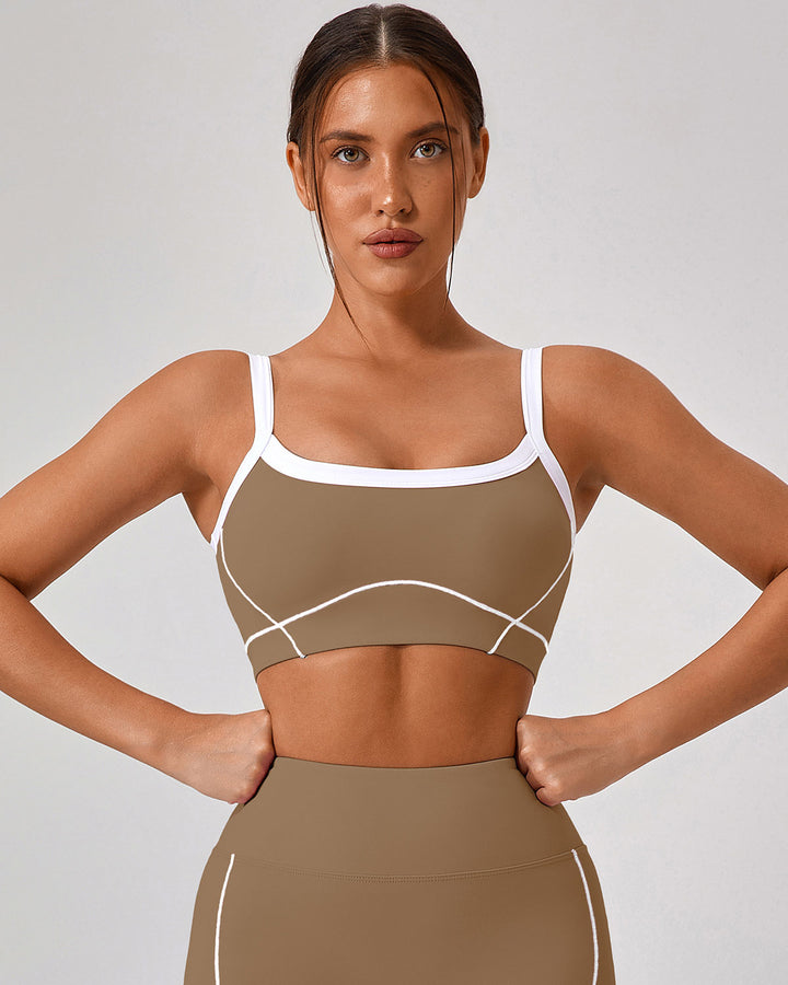 Ruby Sports Bra - Brown