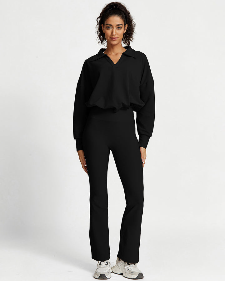 Sabrina Flare Leggings - Black