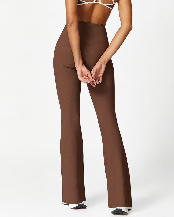 Sabrina Flare Leggings - Brown