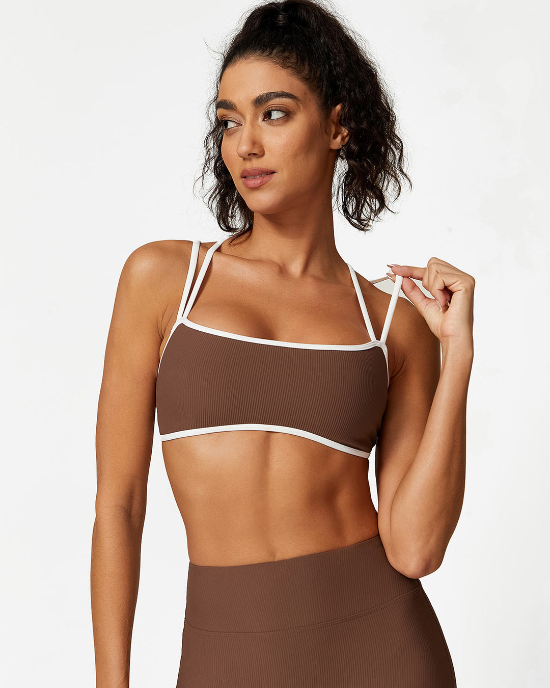 Sabrina Sports Bra - Brown