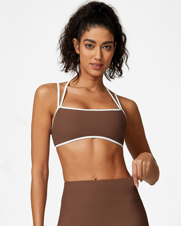 Sabrina Sports Bra - Brown