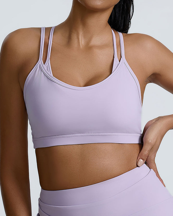 Saskia Sports Bra - Lilac