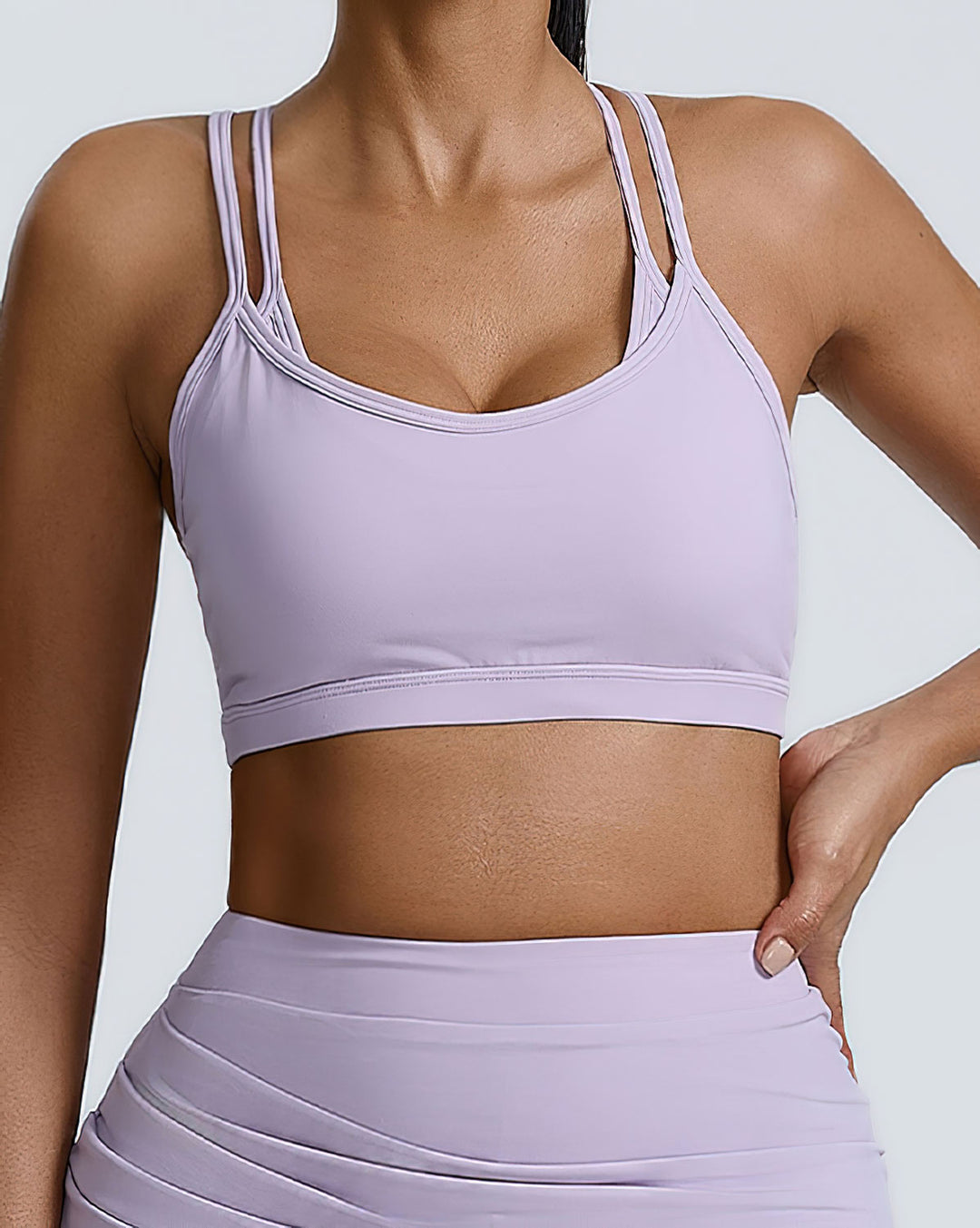 Saskia Sports Bra - Lilac
