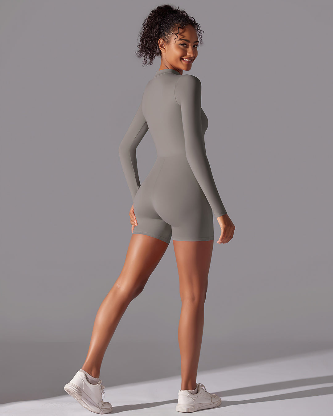 Scarlett Seamless Jumpsuit - Stone Gray