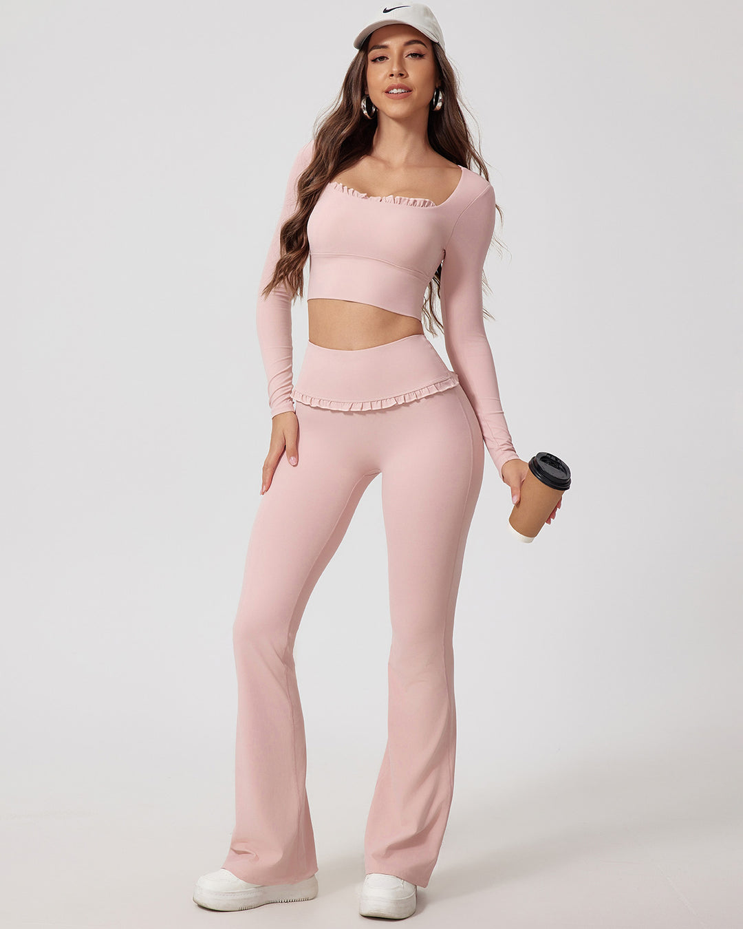 Seraphina Flare Leggings - Pink