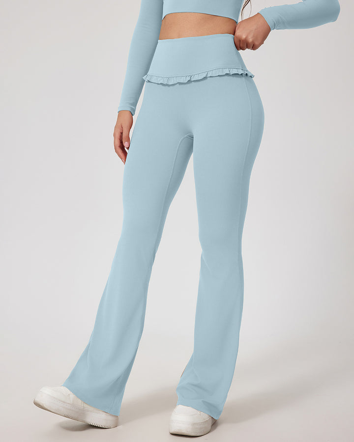 Seraphina Flare Leggings - Sky Blue