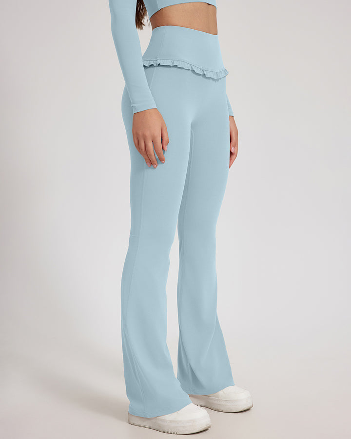 Seraphina Flare Leggings - Sky Blue